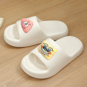 QDshop จัดส่งเร็วทันใจ รองเท้าแตะแบบสวมมี2สีให้เลือกมาพร้อม การ์ตูนน้องฟองน้ำและเพื่อนน้องฟองน้ำติดสลับกัน รองเท้าพื้นนุ่มใส่สบายใส่แล้วไม่ระคายเคืองเท้า น่ารักสุดๆ