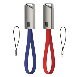 Keychain USB to USB C Charging Cable 2.4A Fast Power Delivery Creative Design Bag Decoration for Office Travel Use