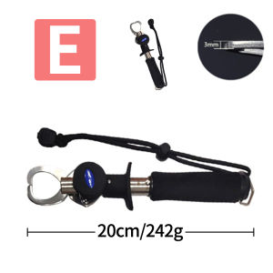 1Pcs New Portable Stainless Steel Fish Lip Grip Grab EVA Handle Tackle Tools Fishing Gripper