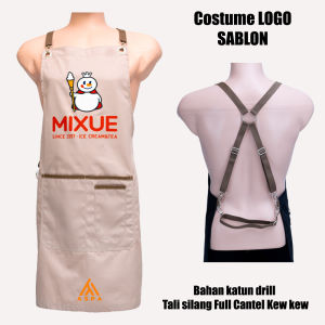 Celemek Costume Sablon Apron Satuan