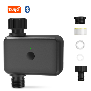 Smart Tuya Bluetooth Water Timer Rain Delay Programmable Irrigation Timer with Automatic and Manual Contrl Remote Control work with Alexa / google home