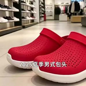 Crocss Dép sục nam Crocs cổ điển bít mũi dùng đi bộ đường dài lội nước lái xe đi biển.
