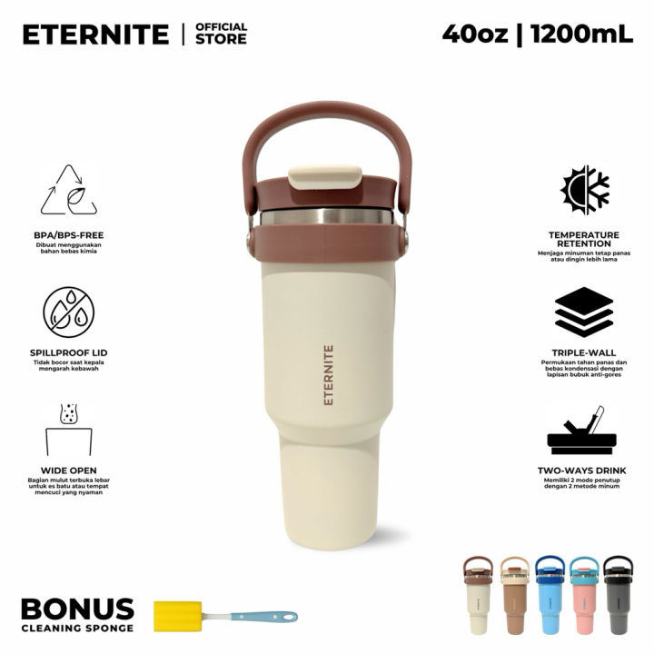 ETERNITE Submar 40oz [30hours Cold 24hours Hot] Insulated Water