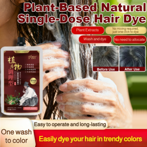 Natural Plant-based Hair Dyes Longlasting Effect Hair Coloring Nonirritating Hair Coloring Cream Plant Hair Dyes Essence