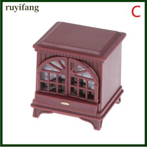 ruyifang ตุ๊กตาจำลองขนาดเล็กเตาผิงรุ่นเฟอร์นิเจอร์เครื่องประดับเด็กของเล่น