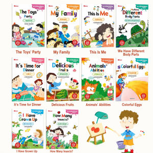 Set Buku Cerita Bergambar Bahasa Inggeris Kanak Kanak Buku Belajar Awal Tadika Buku Bacaan Audio Kids English Picture Books Early Learning Reading Set For Children With Audio Preschool English Story Book 英语绘本启蒙幼儿分级阅读儿童英语书教材有声读物幼儿园宝宝英文 B098