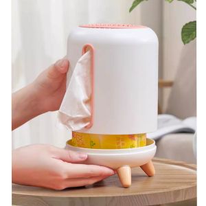 กล่องใส่ทิชชู่ แบบม้วนและpopup กล่องใส่กระดาษทิชชู่พลาสติก CH0455