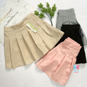 Chân váy xếp ly kaki thun dày vừa - Cho Nữ - freesize từ 45kg-50kg - QU80