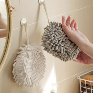DXL Hand Ball Towel Thickened Absorbent Towel Kitchen Bathroom Hanging Quick-drying Towel Japanese Simple Hand Towel