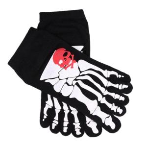 1 Pair Mens Halloween Cotton Short Crew Socks Novelty Funny Terror Skull Skeleton Printed Breathable Holiday Ankle Socks
