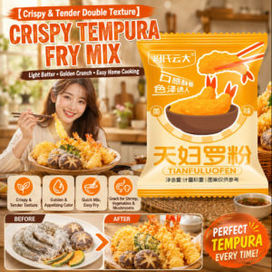 Crispy Tempura Batter Mix Prepacked Seasoning Powder For Tender Japanese Fried Shrimp