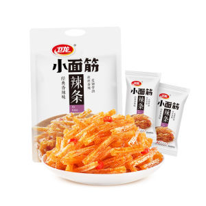 卫龙麻辣辣条香辣小面筋豆干零食Weilong Spicy Snack Strips Mini Gluten Snacks Spicy Dried Tofu