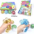 Mesh Squish Ball / Squeeze Ball Release Stress Funny Anti-Stress Squishy Grape Relief Ball/E04008. 