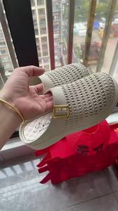 New Outdoor Slippers For Mothers Spring And Summer Soft-Soled Non-Slip Half-Covered Sandals For Middle-Aged And Elderly Women Thick-Soled WomenS Sandals