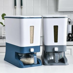 BUYYU Rice Dispenser and Storage with measuring cup