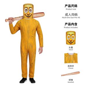 Stickman Boys Girls Childrens Clothing Shanhaijing Cartoon Brain Game Role Play Halloween Jumpsuit Set