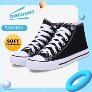 Conversee Shoes Classic Style For Women High Cut Canvas shoes All Black Classic on sale COD 36—39