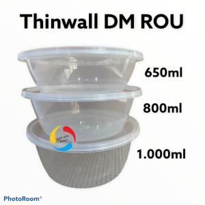 THINWALL BULAT MANGKOK BOWL PLASTIK DM 800ML 1 DS TERMURAH