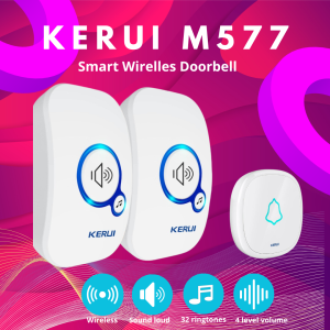 Bel Rumah Wireless Bel Pintu KERUI M577 2 Receiver F52 Doorbell Waterproof