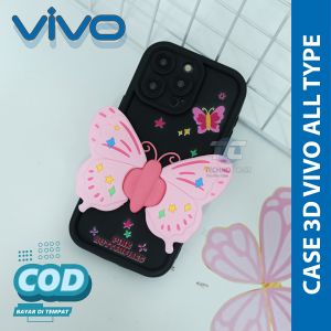 Softcase 3d Boneka Butterfly Vivo Y17s Y35 Y22 Y16 Y02 Y20 Y12s Y12 Y17 Y15s Y01 Y91 Y95 Y01c Y1s Y21 Y33t Y30 Y75 T1 5gV25 V23e Case Handphone Pelindung Hp [3D11]