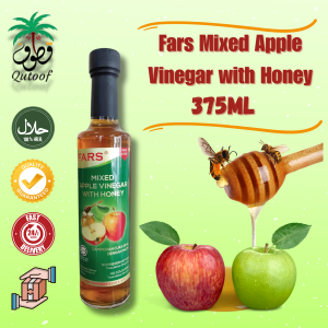 Fars Mixed Apple Vinegar with Honey/Cuka Epal Campur Madu/Cuka Epal/Apple Vinegar/Asli/Natural/375ML/Original/Alami