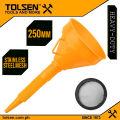 Tolsen Big PE Funnel w/ Stainless Mesh (145mm) 65230. 