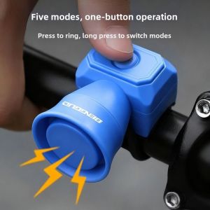 JAYQQ Mini Bicycle Horn Waterproof USB Charging Mountain Bike Electronic Bike Bell High Quality 3 Colors Riding Equipment