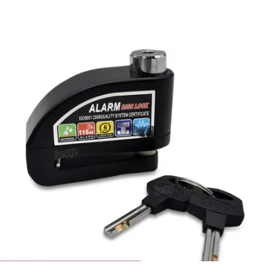 Heavy Duty Motorcycle Alarm System Rotor Disc Lock