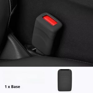 FLORI Silicone Car Seat Belt Socket Cover Anti-Scratch Design Durable Button Protective Case Portable Protective Cover Car Safety Seat Belt Cover Car Interior