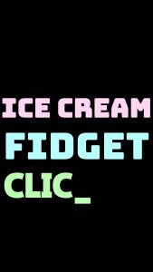 PixelBlock3D Ice Cream Fidget Clicker Keychain Chocolate Cheese Ube Matcha Anxiety Key Chain