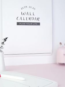 Desktop Flip Calendar Creative Luminous Desk Self-discipline Clock Compact Stand Base Durable High-Performance Quality Planner Buku Kenangan Kalendar