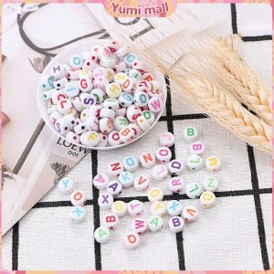 Yumi ลูกปัดอะคริลิค ลูกปัดตกแต่ง ภาษาอังกฤษ ทำพวงกุญแจ งาน DIY Bracelet