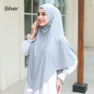 Kerudung Bergo Instant Jersey Premium Multicolor - Tali Syari Hijab Instan Jumbo