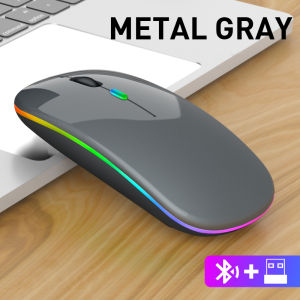 SUIRGE Mouse Komputer Optik 2.4G Ultratipis Baru 1600 DPI Mouse Gaming Mouse Wireless Bluetooth Yang Dapat Diisi Ulang