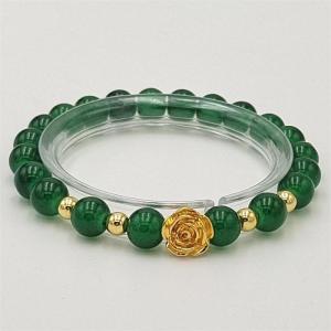 LZD Imitation Obsidian Gilt Pixiu Bracelet Six Words Mantra Color Preservation Golden Balls Bracelet Ornament Men