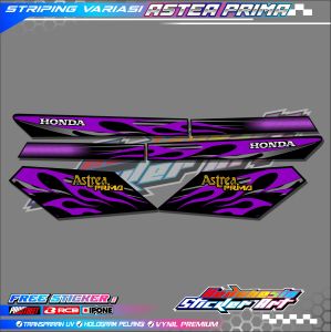 STRIPING VARIASI HONDA ASTREA PRIMA / STICKER LIST MOTOR HONDA ASTREA PRIMA