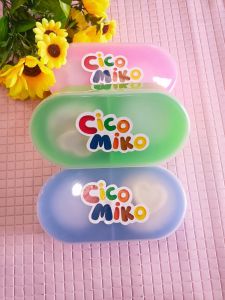 Tempat Bedak Bayi Cico Miko 2 Sekat free puff