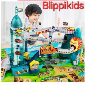 Ghép nối mô hình đồ chơi / Đường hầm Khủng Long Đường hầm Sư tử Gara 5 tầng Trạm dịch vụ cao tốc Trạm không gian Sao Hỏa (TẶNG PIN)