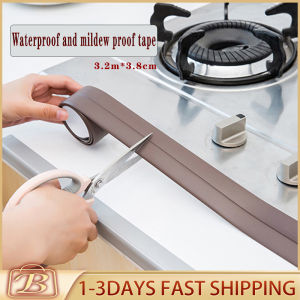 3.2mx3.8cm Home kitchen bathroom bathtub corner PVC material waterproof and mildew proof tape