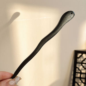 Simple Wooden Hair Stick for Women New Chinese Style Hairpin Antique Tassel Step Shake Hanfu Hair Accessories