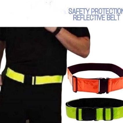 JH Waistband Safety Reflector Belt High Visibility for Cycling