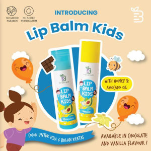 BESERUM LIP BALM Lip Balm Kids Vanilla dan Chocolate /BEESERUM Lip Balm Anak Food Grade