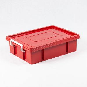 กล่องพลาสติก อเนกประสงค์ ทรงแบน ขนาด 17 ลิตร (No.189 สีเข้ม)