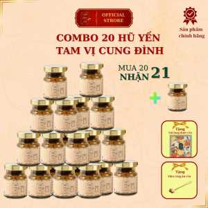 10 hũ yến chưng tam vị cung đình - Long Đình Yến chất lượng cao cấp bồi bổ sức khoẻ