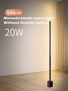 140cm Multi‑Color Corner Floor Lamp Nordic Minimalist Nano LED Corner Lamp with Color Selector Modern Standing Ambient Light for Home Decor