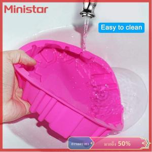 Ministar ถาดอบเค้กแม่พิมพ์ซิลิโคนทรงกลมทำมูสสุขสันต์วันเกิดถาดอบเค้กแบบทำมือ