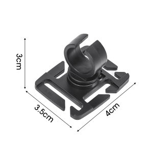 3/5PCS Rotating U-Shaped Ring Flashlight Holder 360° Rotating Outdoor Hiking Bag Lamp Holder Water Pipe Clamp Hanging Ring Buckle Outdoor Accessories