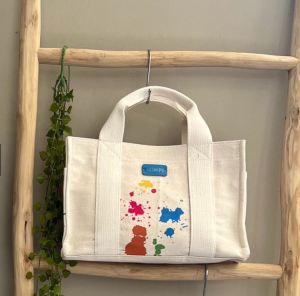 Tas Kanvas Selempang Canvas Slingbag Top Handle Wanita Tebal Premium Kekinian Aesthetic Korean Style