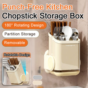 Cutlery Rack Beautiful and Practical No-hole Installation Chopstick Organizer Drain Durable and Easy to Clean