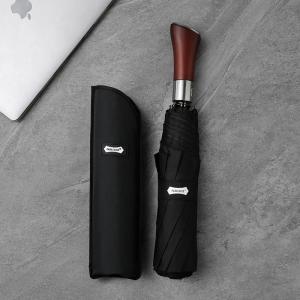 Lordwey & Parachase Windproof dù lớn Người Đàn Ông 8 Xương Sườn ô hoàn toàn tự động Mưa Nặng Ngoài Trời Bằng Gỗ Dù xếp dù nhỏ gọn